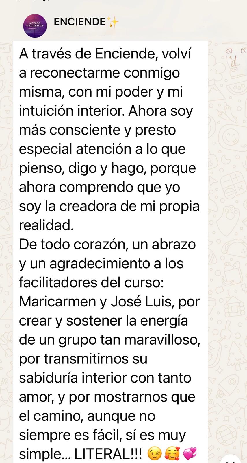 Testimonio Método ENCIENDE