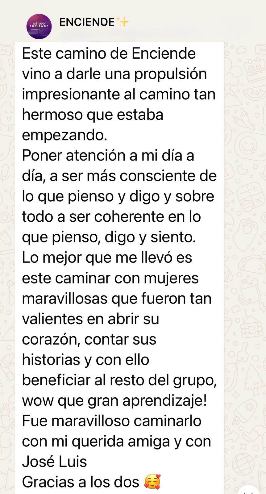 Testimonio Método ENCIENDE